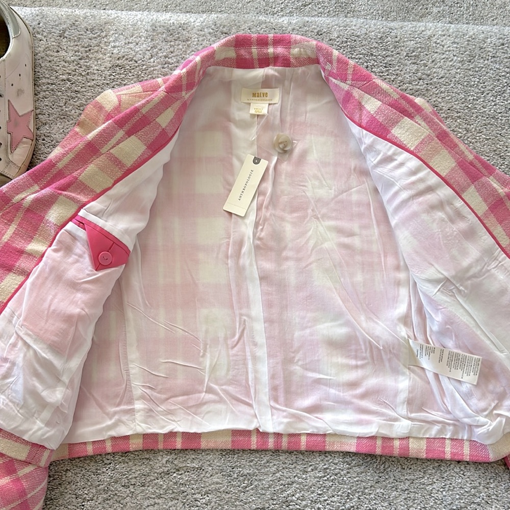 Anthropologie Maeve Cropped Double Breasted Jacket - Picture 7 of 11